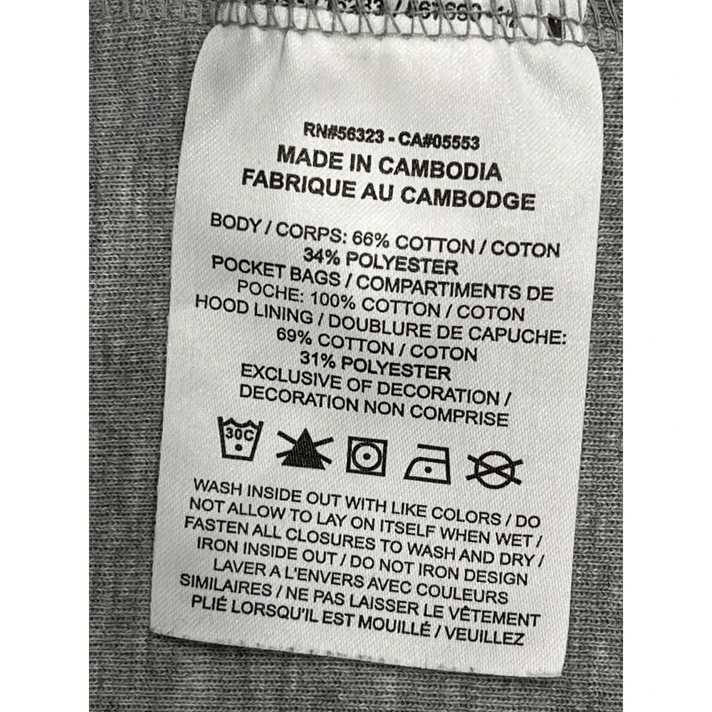 Rare blank no‎ logo Nike Tech Fleece Full Zip Hoodie Gray Men's Large
